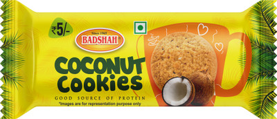 BADSHAH MILK RUSK Coconut Cookies Biscuits Perfect for Every Age Combo Pack of 36 Cookies Biscuit(1350 g)
