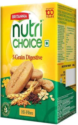 BRITANNIA NutriChoice 5 Grain Digestive Cookies Biscuit(199.99 g)