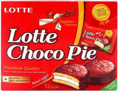 Lotte Choco Pie Biscuits Cream Filled Biscuit(336 g)