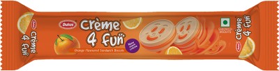 Dukes Cr�me 4 Fun Orange Flavoured Sandwich Biscuits (145g) Cream Filled Biscuit(145 g)