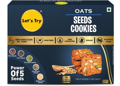 Let's Try Oats Seeds Cookies Cookies Biscuit(100 g)