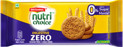 BRITANNIA Nutri Choice Digestive Zero Sugar Free- High Fiber Biscotti Biscuit(366.8 g)