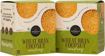 Blue Tokai Coffee Roasters Suchali's Artisan Wheat Bran Coconut Cookies |10 Cookies In Each Pack|Combo Of 2 Cookies Biscuit(2 x 160 g)