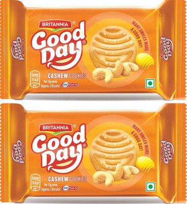 BRITANNIA Good Day Cashew Cookies Biscuit(2 x 200 g)
