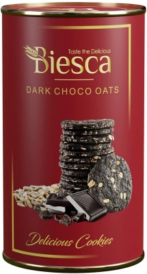 Biesca Dark Choco Oats Cookies with Jumbo Oats Butter and Choco Chips Cookies Biscuit(160 g)