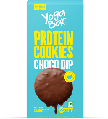 Yogabar Protein Choco-Dip Cookies Biscuit(60 g)