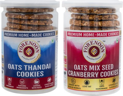 Fore Noon Oats Mix Cranberry & Oats Thandai Cookies Biscuit(2 x 178 g)