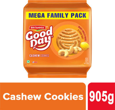 BRITANNIA Good Day Cashew Cookies Biscuit(10 x 90.5 g)
