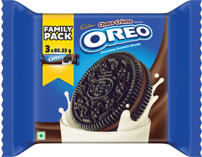 Cadbury Oreo Chocolate Flavour Cream Sandwich Biscuit(255.75 g)