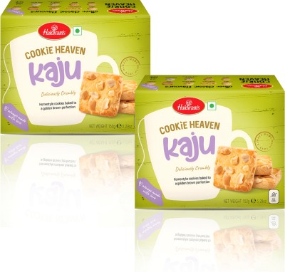 Haldiram's Kaju Cookie Pack of 2 | Tea Time Snacks | Cashew Cookie | Healthy Cookies Biscuit(2 x 150 g)