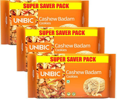 UNIBIC Cashew Badam Cookies Biscuit(3 x 500 g)