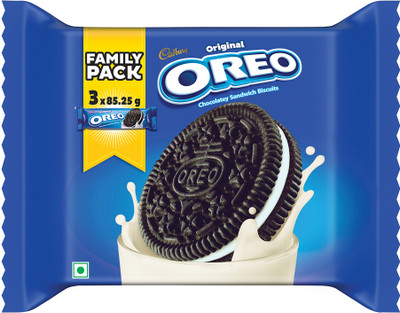 Cadbury Oreo Vanilla Flavour Cream Sandwich Biscuit(255.75 g)