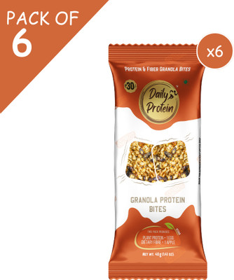 NutriSnacksBox Granola Protein Bites, (6 X 40g) Multi Grain Biscuit(6 x 40 g)