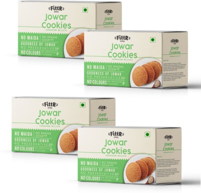 fittr bites Jowar Millet Cookies (pack of 4) 400g Cookies(4 x 25 g)