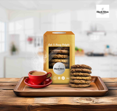 BLACK BITES Premium Oats and honey delights - Healthy & Nutritious Cookies Cookies Biscuit(150 g)