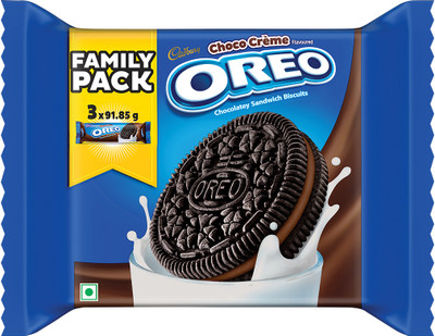 Cadbury Oreo Chocolate Flavour Cream Sandwich Biscuit(275.55 g)