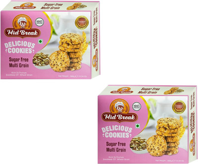 MidBreak No Sugar Multi Grains Cookies/Biscuits Cookies Biscuit(2 x 300 g)