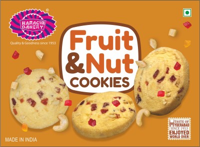 KARACHI BAKERY Fruit & Nut Cookies Biscuit(400 g)