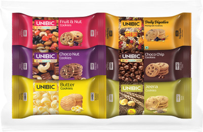 UNIBIC Assorted Cookies Biscuit(6 x 67.5 g)