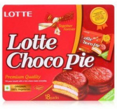 Lotte ChocoPie-18Pcs Cookies Biscuit(400 g)