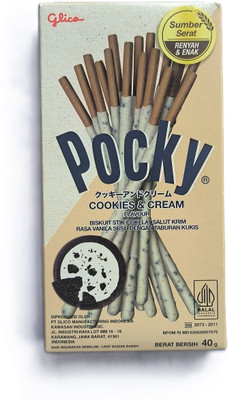 Pocky Cookies & Cream Flavour Biscuit Sticks Imported Assorted Biscuit(40 g)