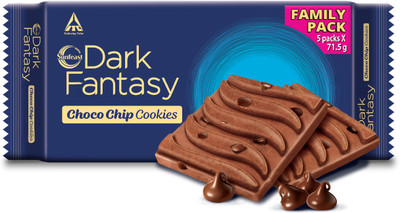 Sunfeast Dark Fantasy Choco Chip, Biscuit Made With Deliciously Rich Chocolate Cookies Biscuit(350 g)
