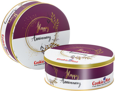 Cookieman Anniversary Assorted Cookies Gift Pack Box - 300g | Assorted Cookies in Tin Box Cookies Biscuit(300 g)