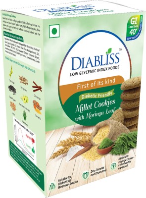 DiaBliss Diabetic Friendly Millet Cookies with Moringa Leaf 150g Cookies(150 g)