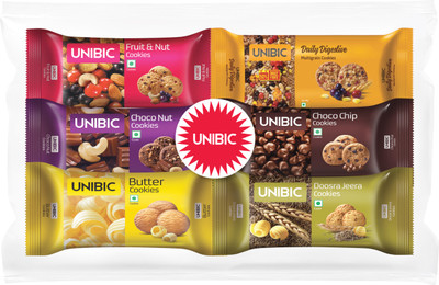 UNIBIC Assorted Cookies Biscuit(6 x 75 g)