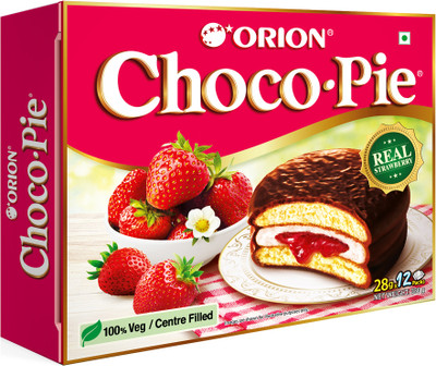 ORION Choco-pie Strawberry Cream Filled Biscuit(336 g)