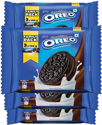 OREO Choco Chocolatey Biscuits Cream Sandwich Biscuit(4 x 0.3 kg)