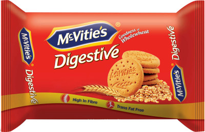 McVitie's Digestive High Fibre Biscuits with Goodness of Wholewheat Digestive Biscuit(200 g)