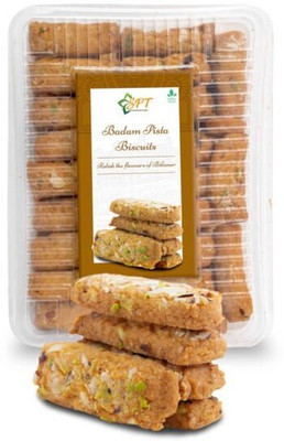 Shree Parshwa Traders Spt Badam Pista Biscuits 800Gm (2 packs of 400Gm) Bakery Biscuit(2 x 400 g)