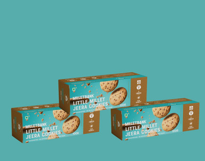Millet Bank Little-Millet Jeera Cookies Pack of 3 Cookies Biscuit(3 x 100 g)