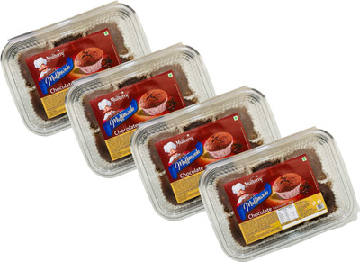 Mulberry foods Mulberry Muffinwala Chocolate Flavour Cookie Cake Biscuit(4 x 37.5 g)