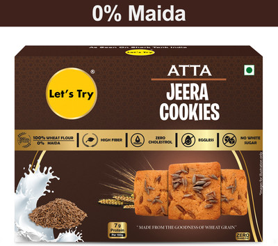 Let's Try Atta Jeera Cookies Cookies Biscuit(100 g)