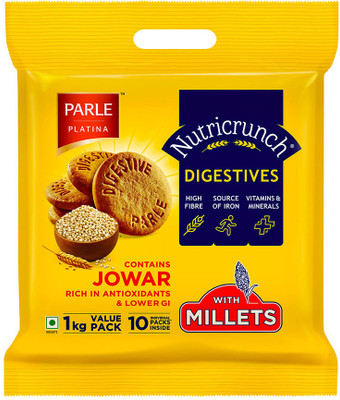 PARLE Platina Nutricrunch Digestive Biscuit(10 x 0.1 kg)