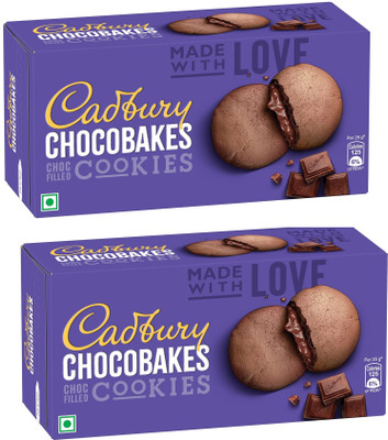 Cadbury Chocobakes ChocFilled Cookies Bakery Biscuit(2 x 150 g)