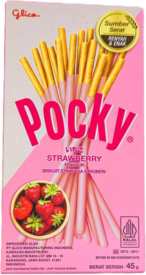 Pocky Strawberry Flavor Biscuit Sticks | Imported Stick Biscuit Cream Cracker Biscuit(45 g)