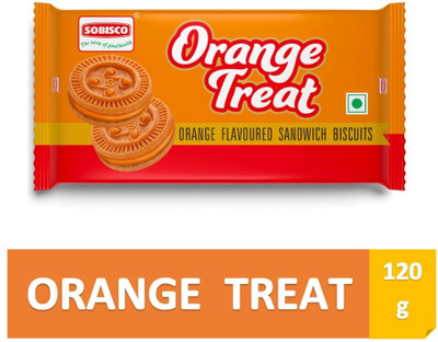 SOBISCO Orange Treat cream biscuit Cream Sandwich Biscuit(10 x 135 g)