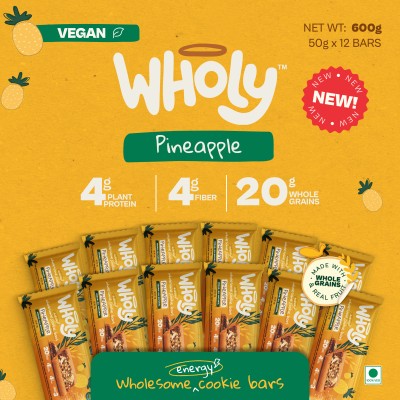 Wholy Wholegrain Pineapple Filled Cookie Multi Grain Biscuit(12 x 50 g)