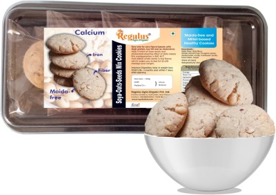 regulus Soya-Oats-Seeds Cookies in Desi Ghee |105gx3pack | Maida-free Cookies Biscuit(3 x 90 g)