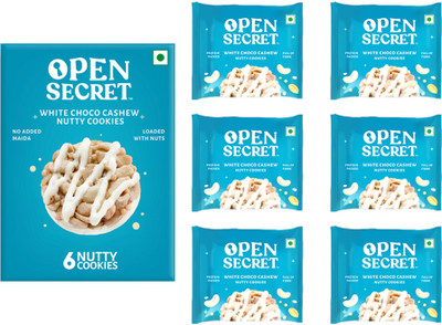 OPEN SECRET 6 White Choco Cashew Cookies Biscuit(75 g)