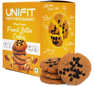Unifit Whey Protein Peanut Butter Cookies Bakery Biscuit(6 x 30 g)