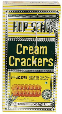 Hup Seng Classic Cream Crackers/Biskut Cap Ping Pong, Bakery Biscuit(400 g)