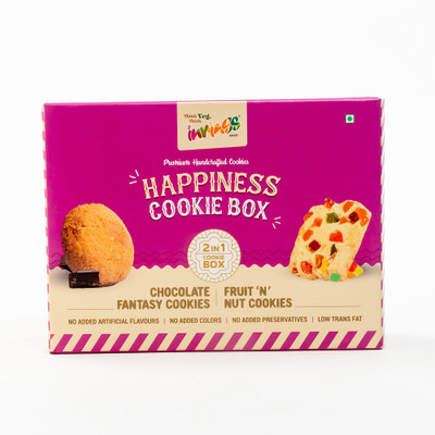 Innings Bakery 2-in-1 Cookies Pack – Chocolate Fantasy & Fruit n Nut | Perfect snacks - 400 Gm Cookies Biscuit(400 g)