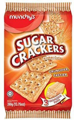 Munchy's Sugar Crackers & Vege Crackers (300g & 390g) (Pack of 2) Cracker(2 x 0.34 kg)