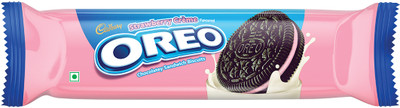 Cadbury Oreo Strawberry Flavour Cream Sandwich Biscuit(108.55 g)