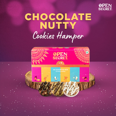 OPEN SECRET Celebration Gift Box of Flavoured Nutty Cookies Biscuit(150 g)
