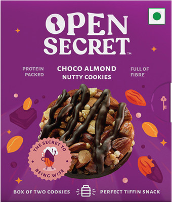 OPEN SECRET Choco Almond Nutty - Box of 2 Cookies Biscuit(25 g)
